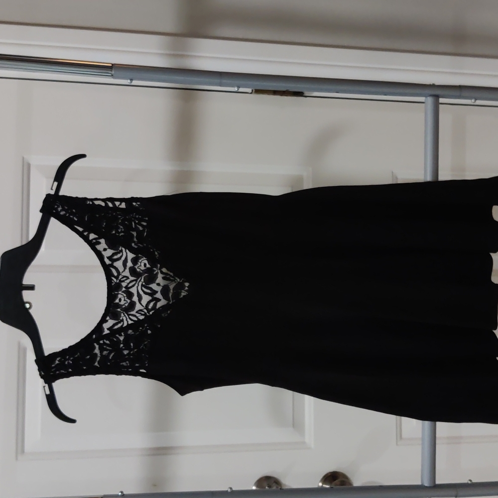 Soprano black dress with lace top, medium